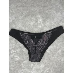 NWOT Victoria’s Secret Darling Black Lace Cheekini XS Mesh Sheer 2014 Y2K